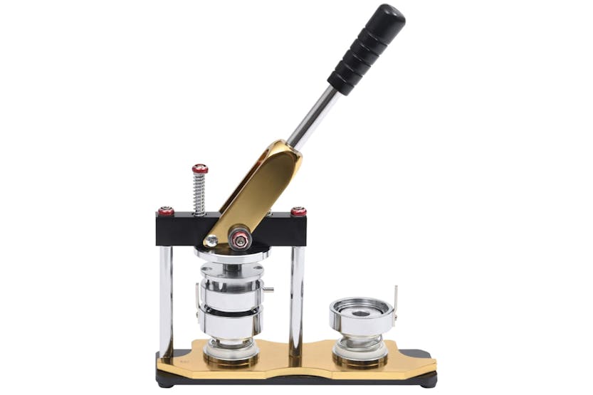 vidaXL 3056507 Badge Maker With 500 Pcs Pinback Button Parts 25mm Rotate Punch vidaXL 3056507 Badge Maker With 500 Pcs Pinback Button Parts 25mm Rotate Punch