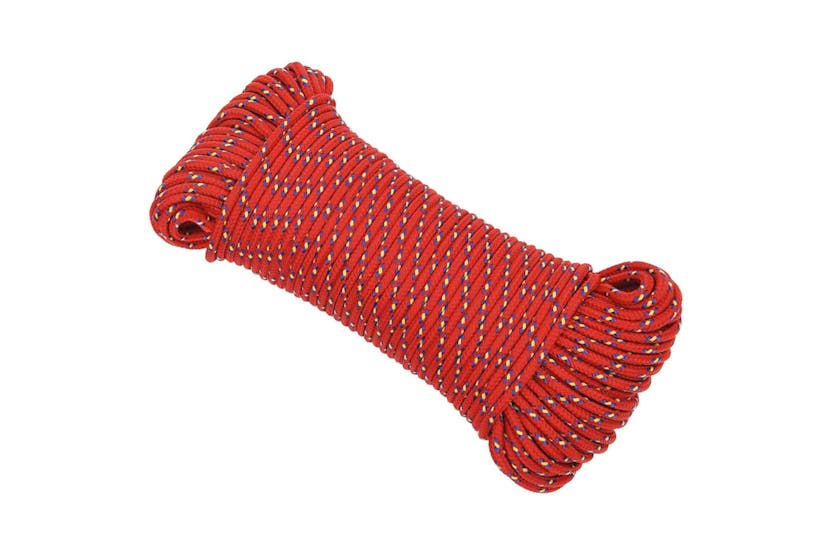 vidaXL 152386 Boat Rope Red 5mm 50 M Polypropylene vidaXL 152386 Boat Rope Red 5mm 50 M Polypropylene