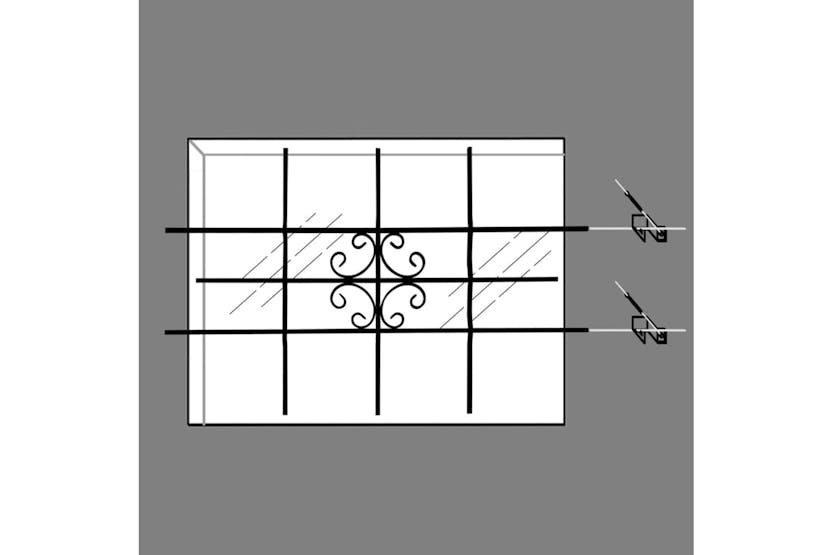 vidaXL 141205 Window Security Grilles 69 X 114cm vidaXL 141205 Window Security Grilles 69 X 114cm