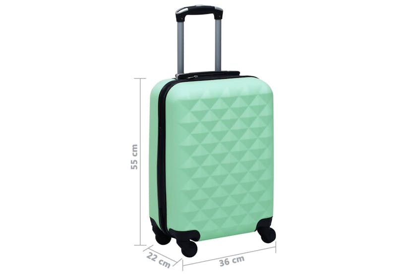 vidaXL 92420 Hardcase Trolley Mint Abs vidaXL 92420 Hardcase Trolley Mint Abs