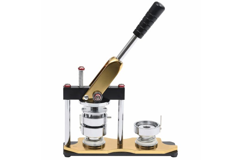 vidaXL 30154 Badge Maker Machine With Circle Cutter Rotate Punch 25mm vidaXL 30154 Badge Maker Machine With Circle Cutter Rotate Punch 25mm