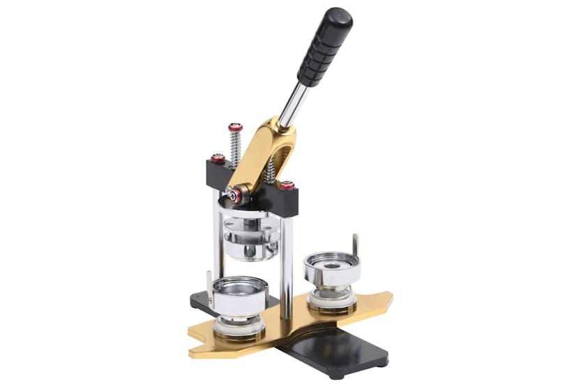 vidaXL 30153 Badge Maker Machine With Circle Cutter Rotate Punch 37mm vidaXL 30153 Badge Maker Machine With Circle Cutter Rotate Punch 37mm