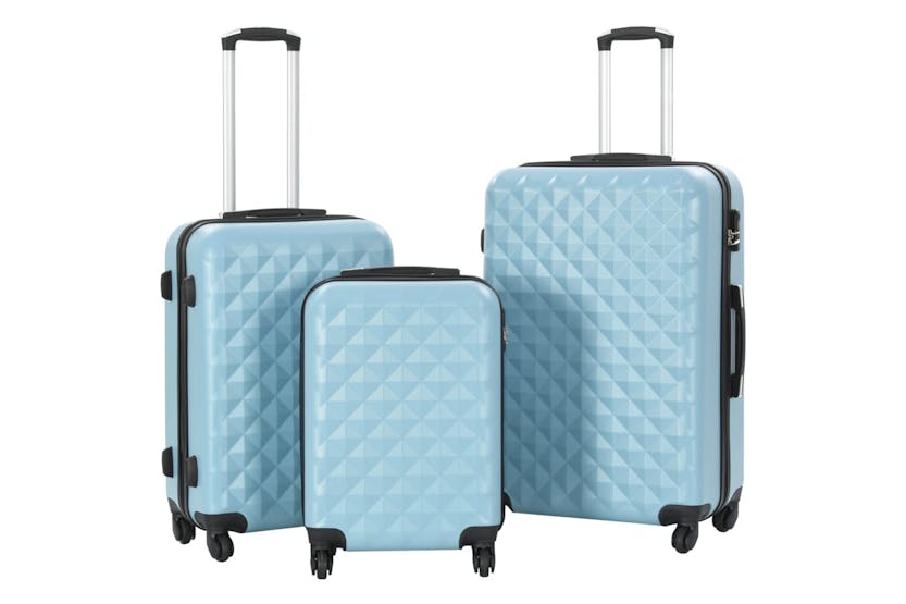 Vidaxl 91889 Hardcase Trolley Set 3 Pcs Blue Abs Vidaxl 91889 Hardcase Trolley Set 3 Pcs Blue Abs