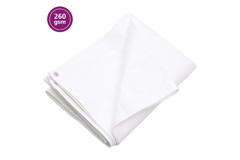 VidaXL 151600 Tarpaulin 260 G/m² 4x6 M White Hdpe VidaXL 151600 Tarpaulin 260 G/m² 4x6 M White Hdpe