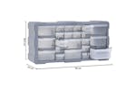 vidaXL 147584 Multi-drawer Organiser With 22 Drawers 49x16x25.5cm vidaXL 147584 Multi-drawer Organiser With 22 Drawers 49x16x25.5cm