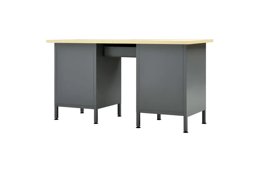 vidaXL 145347 Workbench Black 160x60x85cm Steel vidaXL 145347 Workbench Black 160x60x85cm Steel