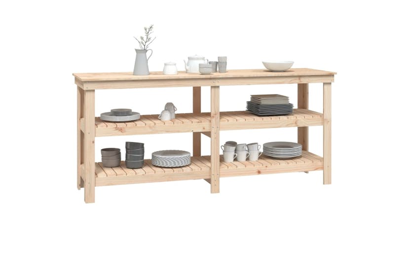 vidaXL 823654 Work Bench 181x50x80cm Solid Wood Pine vidaXL 823654 Work Bench 181x50x80cm Solid Wood Pine