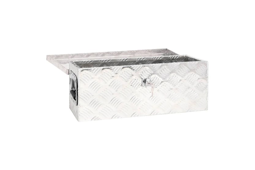 vidaXL 152248 Storage Box Silver 60x23.5x23cm Aluminium vidaXL 152248 Storage Box Silver 60x23.5x23cm Aluminium
