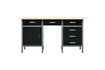 vidaXL 145347 Workbench Black 160x60x85cm Steel vidaXL 145347 Workbench Black 160x60x85cm Steel