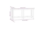 vidaXL 822515 Work Bench Black 180x50x80cm Solid Wood Pine vidaXL 822515 Work Bench Black 180x50x80cm Solid Wood Pine