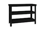 vidaXL 823648 Work Bench Black 110.5x50x80cm Solid Wood Pine vidaXL 823648 Work Bench Black 110.5x50x80cm Solid Wood Pine