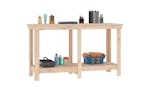 vidaXL 822506 Work Bench 140x50x80cm Solid Wood Pine vidaXL 822506 Work Bench 140x50x80cm Solid Wood Pine
