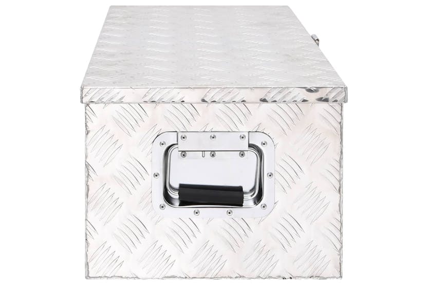 vidaXL 152252 Storage Box Silver 80x39x30cm Aluminium vidaXL 152252 Storage Box Silver 80x39x30cm Aluminium