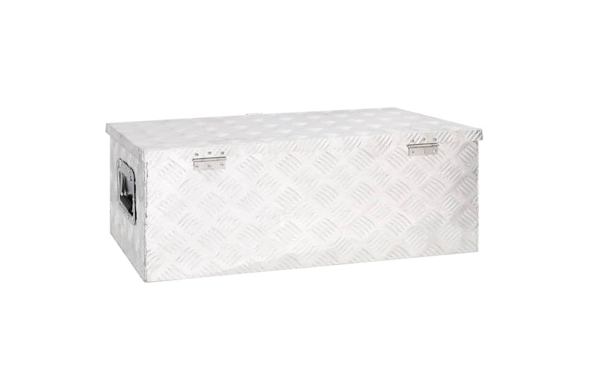 vidaXL 152252 Storage Box Silver 80x39x30cm Aluminium vidaXL 152252 Storage Box Silver 80x39x30cm Aluminium