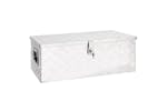 vidaXL 152252 Storage Box Silver 80x39x30cm Aluminium vidaXL 152252 Storage Box Silver 80x39x30cm Aluminium