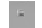 vidaXL 148937 Shower Base Tray Smc Grey 90x90cm vidaXL 148937 Shower Base Tray Smc Grey 90x90cm