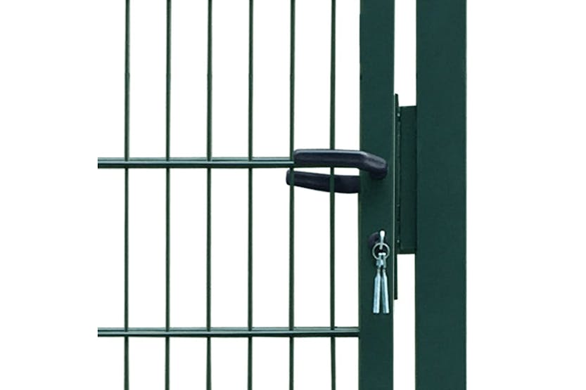 vidaXL 142029 Fence Gate Steel 106x248cm Green vidaXL 142029 Fence Gate Steel 106x248cm Green