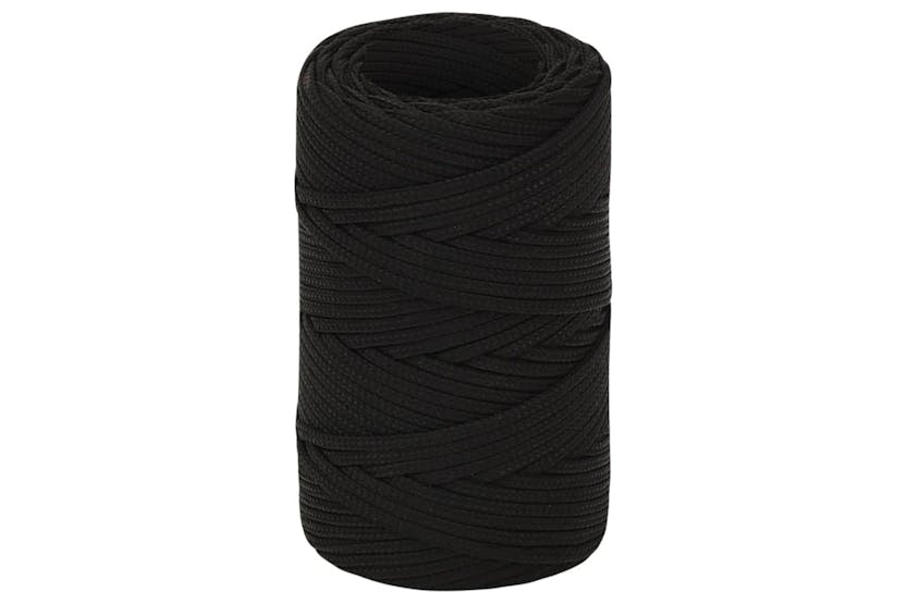 vidaXL 152792 Work Rope Black 2mm 25 M Polyester vidaXL 152792 Work Rope Black 2mm 25 M Polyester