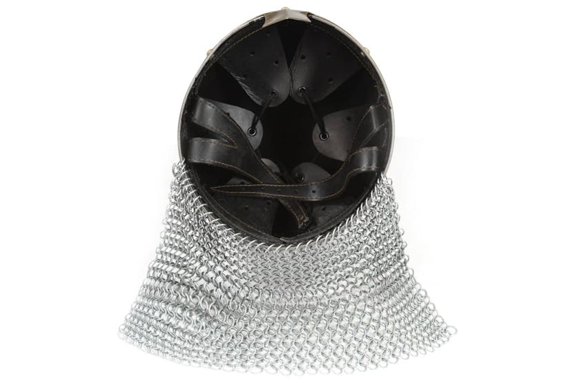 vidaXL 286222 Crusader Knight Helmet Antique Replica Larp Silver Steel vidaXL 286222 Crusader Knight Helmet Antique Replica Larp Silver Steel