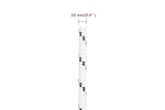 vidaXL 152771 Braided Boat Rope White 10mmx25 M Polyester vidaXL 152771 Braided Boat Rope White 10mmx25 M Polyester