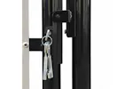 vidaXL 141695 Black Double Door Fence Gate 300 X 250cm vidaXL 141695 Black Double Door Fence Gate 300 X 250cm