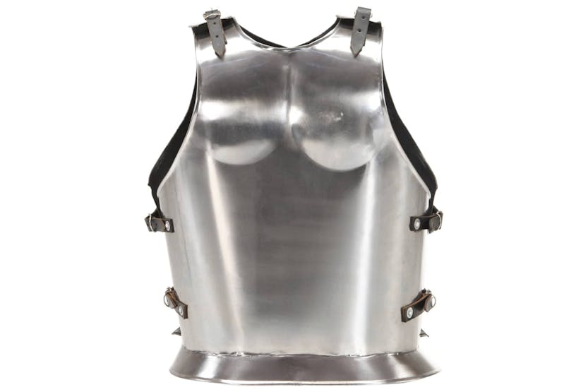 vidaXL 286209 Roman Soldier Body Armour Cuirass Replica Larp Silver Steel vidaXL 286209 Roman Soldier Body Armour Cuirass Replica Larp Silver Steel