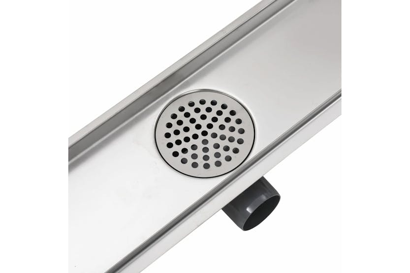 vidaXL 142171 Stainless Steel Linear Shower Drain vidaXL 142171 Stainless Steel Linear Shower Drain