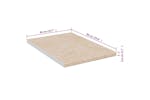 vidaXL 339573 Kitchen Countertop Beige With Marble Texture 40x60x2.8cm Engineered Wood vidaXL 339573 Kitchen Countertop Beige With Marble Texture 40x60x2.8cm Engineered Wood