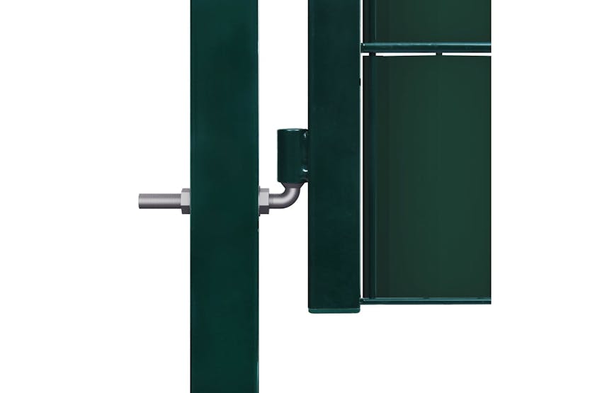 vidaXL 145227 Fence Gate Pvc And Steel 100x81cm Green vidaXL 145227 Fence Gate Pvc And Steel 100x81cm Green