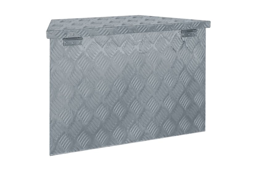 vidaXL 142942 Aluminium Box 70x24x42cm Trapezoid Silver vidaXL 142942 Aluminium Box 70x24x42cm Trapezoid Silver