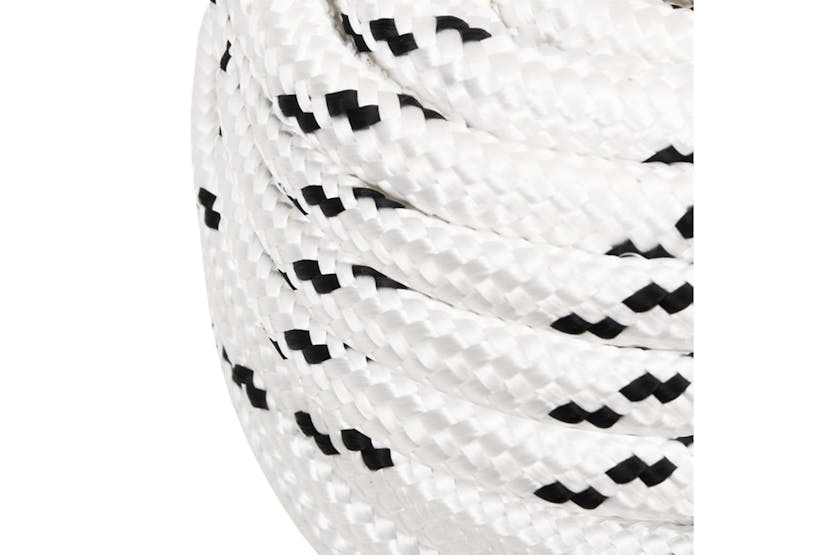 vidaXL 152790 Braided Boat Rope White 20mmx50 M Polyester vidaXL 152790 Braided Boat Rope White 20mmx50 M Polyester
