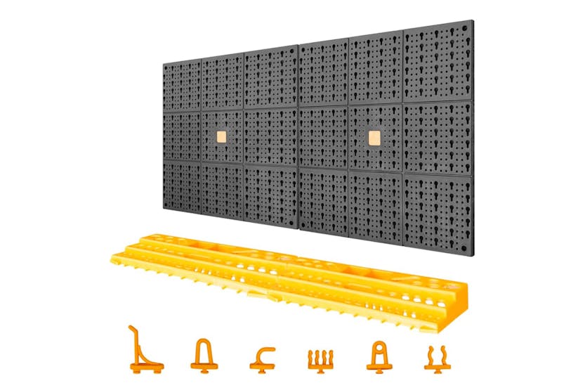vidaXL 151833 Tool Wall 500x1000mm 50 Hooks Pp vidaXL 151833 Tool Wall 500x1000mm 50 Hooks Pp