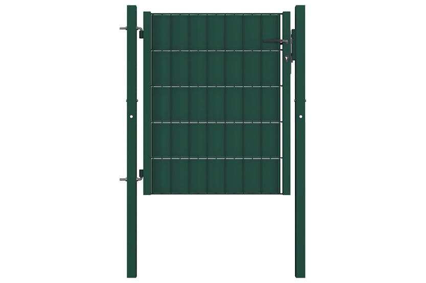 vidaXL 145227 Fence Gate Pvc And Steel 100x81cm Green vidaXL 145227 Fence Gate Pvc And Steel 100x81cm Green