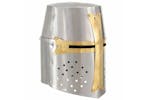 vidaXL 286206 Medieval Crusader Knight Helmet Replica Larp Silver Steel vidaXL 286206 Medieval Crusader Knight Helmet Replica Larp Silver Steel