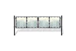 vidaXL 141691 Black Double Door Fence Gate 300 X 150cm vidaXL 141691 Black Double Door Fence Gate 300 X 150cm