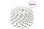 vidaXL 152773 Work Rope White 10mm 100 M Polyester vidaXL 152773 Work Rope White 10mm 100 M Polyester