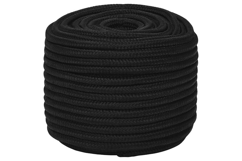 vidaXL 152828 Work Rope Black 12mm 100 M Polyester vidaXL 152828 Work Rope Black 12mm 100 M Polyester