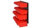 vidaXL 152203 30 Piece Workshop Shelf Set Red And Black 77x39cm Polypropylene vidaXL 152203 30 Piece Workshop Shelf Set Red And Black 77x39cm Polypropylene
