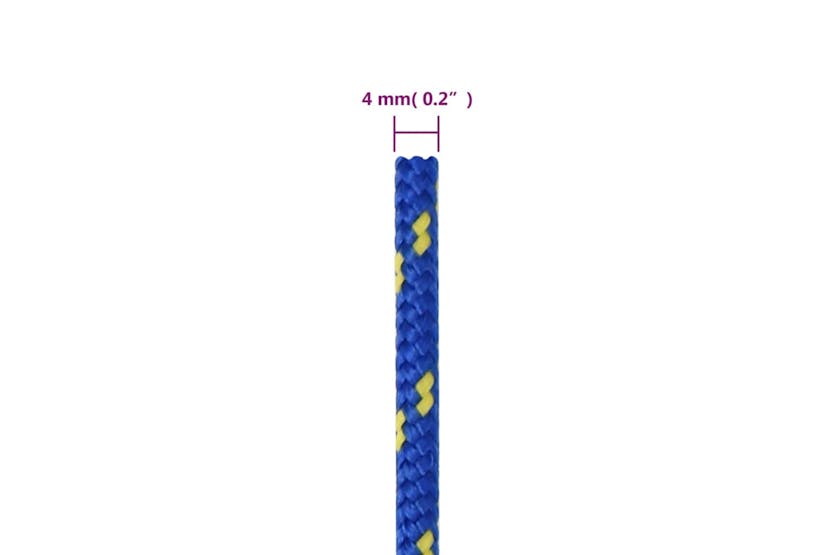 vidaXL 152434 Boat Rope Blue 4mm 50 M Polypropylene vidaXL 152434 Boat Rope Blue 4mm 50 M Polypropylene