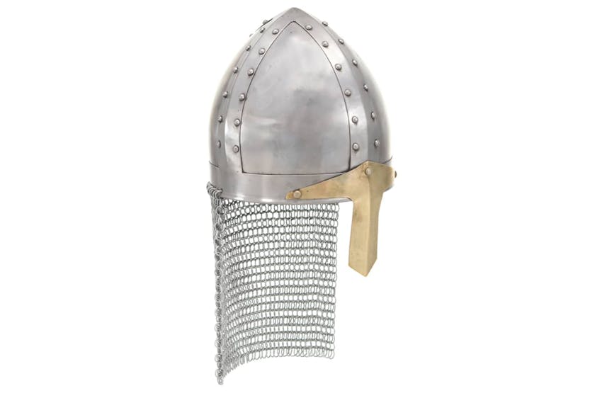 vidaXL 286222 Crusader Knight Helmet Antique Replica Larp Silver Steel vidaXL 286222 Crusader Knight Helmet Antique Replica Larp Silver Steel