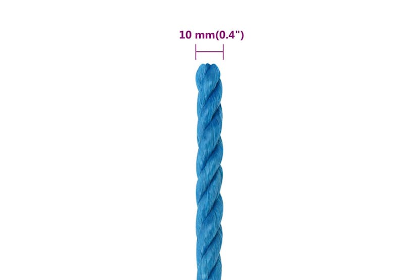 vidaXL 152973 Work Rope Blue 10mm 50 M Polypropylene vidaXL 152973 Work Rope Blue 10mm 50 M Polypropylene