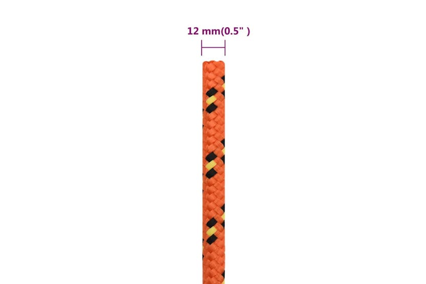 vidaXL 152673 Boat Rope Orange 12mm 250 M Polypropylene vidaXL 152673 Boat Rope Orange 12mm 250 M Polypropylene