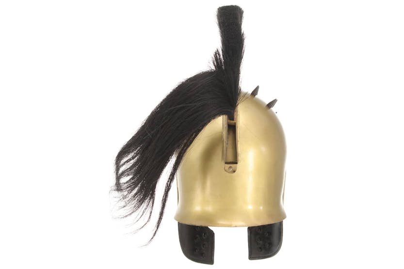 vidaXL 286234 Greek Warrior Helmet Antique Replica Larp Brass Steel vidaXL 286234 Greek Warrior Helmet Antique Replica Larp Brass Steel