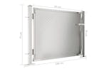 vidaXL 316864 Garden Gate 100x75cm Stainless Steel vidaXL 316864 Garden Gate 100x75cm Stainless Steel