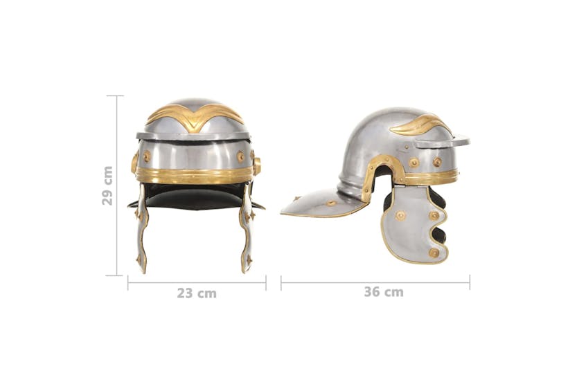 vidaXL 286210 Roman Soldier Helmet Antique Replica Larp Silver Steel vidaXL 286210 Roman Soldier Helmet Antique Replica Larp Silver Steel