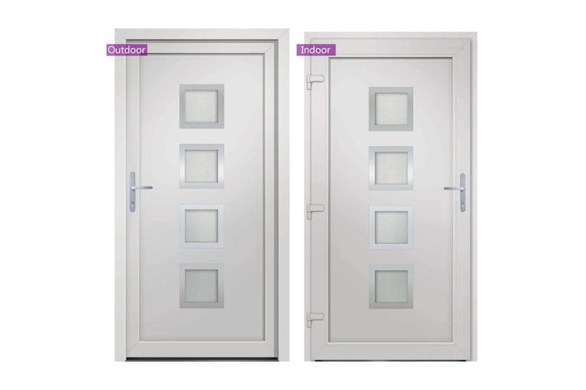 vidaXL 3187840 Front Door White 98x208cm Pvc vidaXL 3187840 Front Door White 98x208cm Pvc