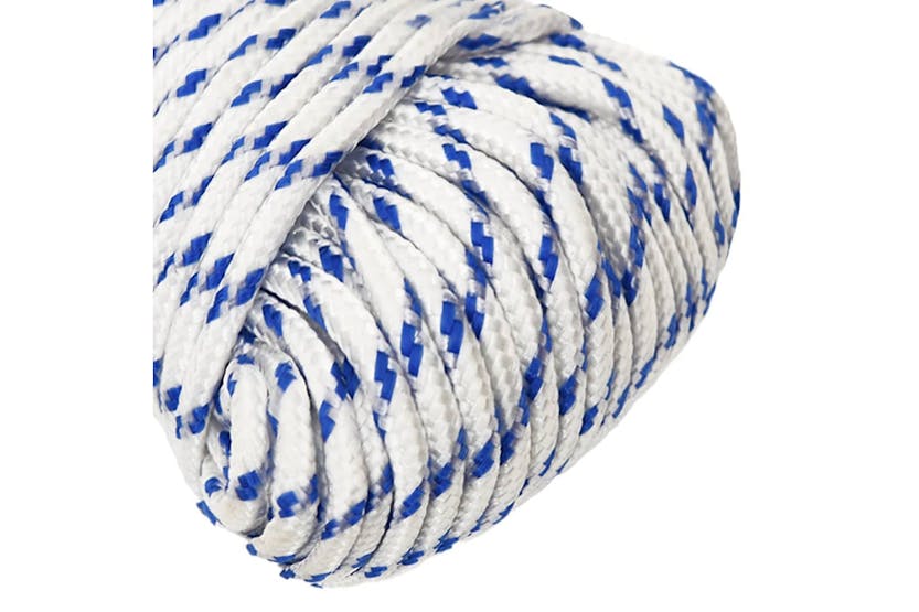 vidaXL 152274 Boat Rope White 4mm 25 M Polypropylene vidaXL 152274 Boat Rope White 4mm 25 M Polypropylene