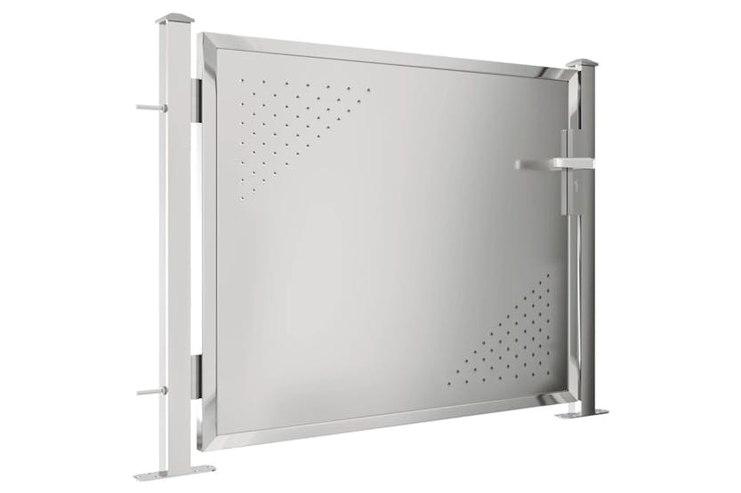 vidaXL 316864 Garden Gate 100x75cm Stainless Steel vidaXL 316864 Garden Gate 100x75cm Stainless Steel