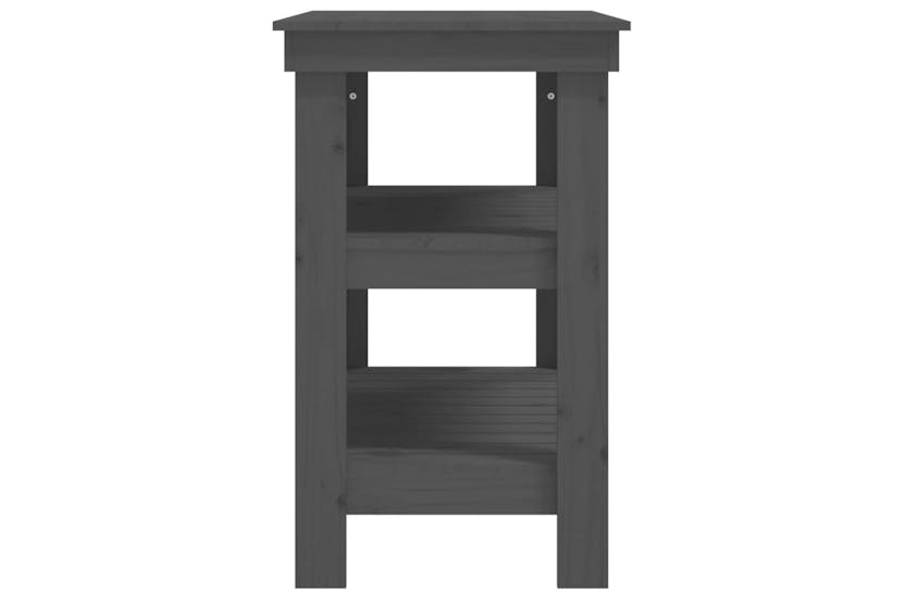 vidaXL 823641 Work Bench Grey 78.5x50x80cm Solid Wood Pine vidaXL 823641 Work Bench Grey 78.5x50x80cm Solid Wood Pine