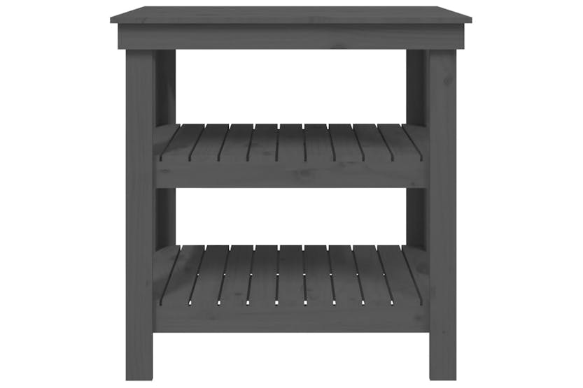 vidaXL 823641 Work Bench Grey 78.5x50x80cm Solid Wood Pine vidaXL 823641 Work Bench Grey 78.5x50x80cm Solid Wood Pine